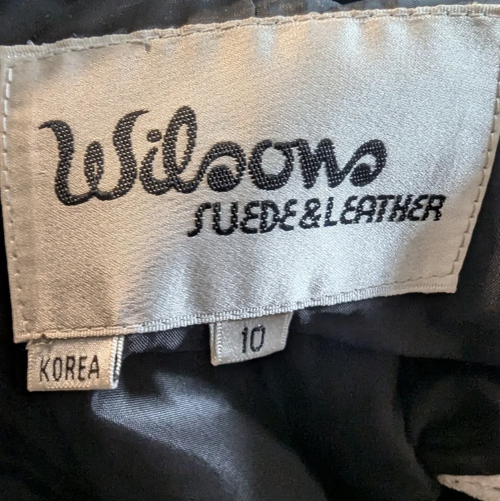 Vintage Wilsons Black Leather Textured Mini Pencil Skirt Mob Wife Biker Babe